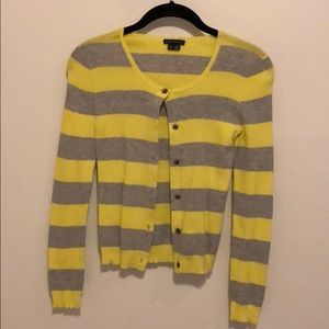 Theory Yellow and Grey Button Up
